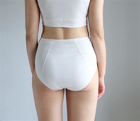 Pure Organic Cotton High Waist Panties Sustainable Womens Etsy