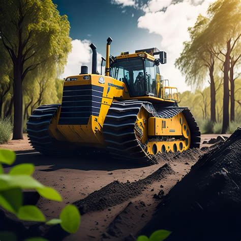 Premium Photo A Yellow Bulldozer Is Shown In A Scene From The Movie