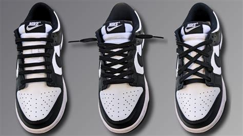 3 COOL WAYS TO LACE NIKE DUNKS Nike Dunk Lacing YouTube