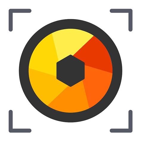 Ilustración Plana De La Exposición De La Cámara Vector Premium