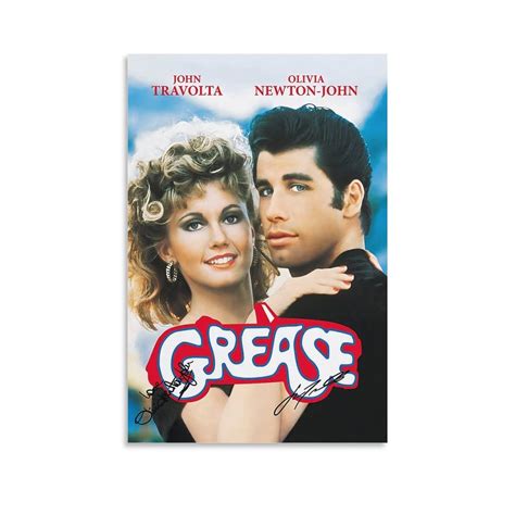 Grease Movie Poster Vintage Signature Grease Movie Postersvintage