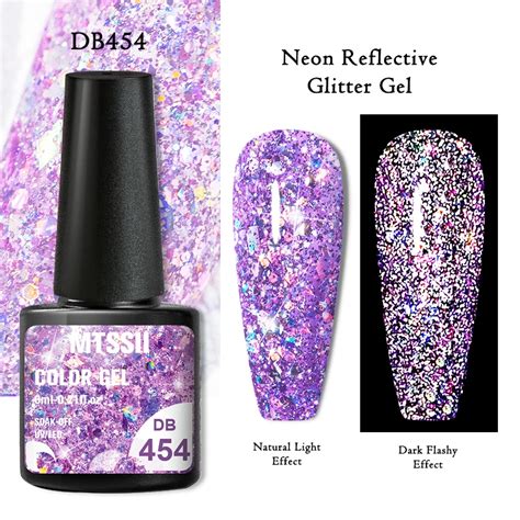 Mtssii Nenon Reflective Glitter Gel Nail Polish 6ml Sparkling Auroras