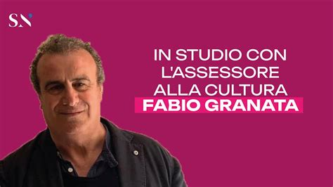 In Studio Con L Assessore Alla Cultura Fabio Granata YouTube