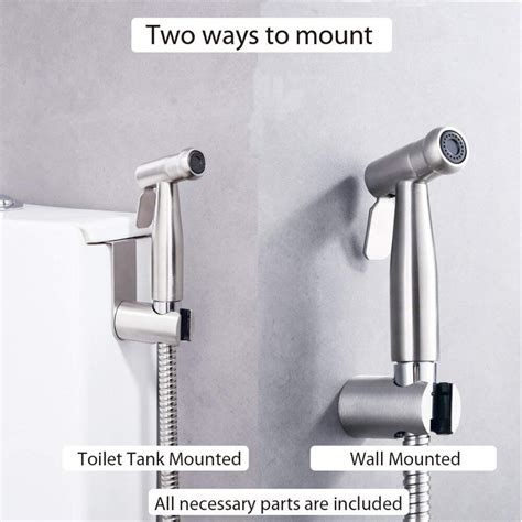 Handheld Toilet Bidet Sprayer Set Kit Stainless Steel Portable Bidet