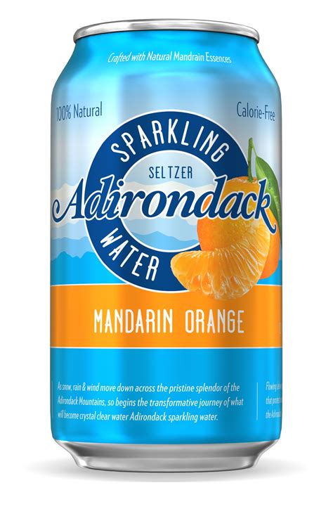 Adirondack 12 Oz Mandarin Orange Seltzer Sparkling Water Can 24 Count