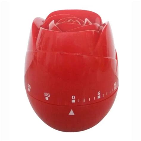 Mini Rose Shaped Countdown Timer Kitchen Flower Manual Timer Buy Mini