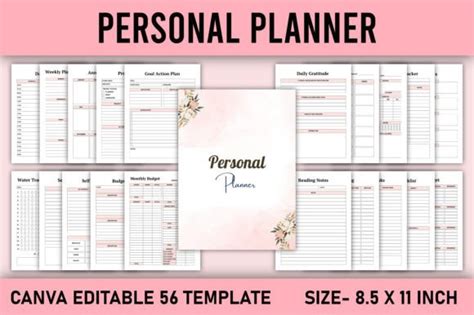 Editable Meal Planner Canva Template Graphic By KDP GALLERY Creative