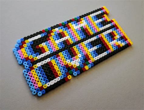 Game Over From Ironing Beads Perler Nintendo Videogames Etsy