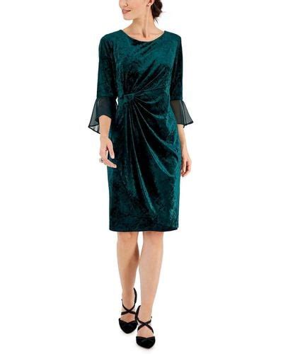 Green Velvet Sheath Dresses For Women Up To 81 Off Lyst