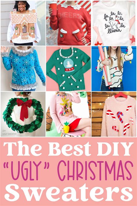 40+ DIY Ugly Christmas Sweater ideas that will be the hit of your Christ… | Diy ugly christmas ...