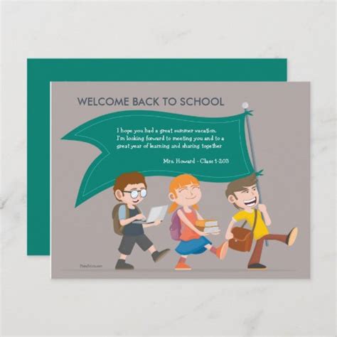 Welcome Back Teacher S Postcard Zazzle