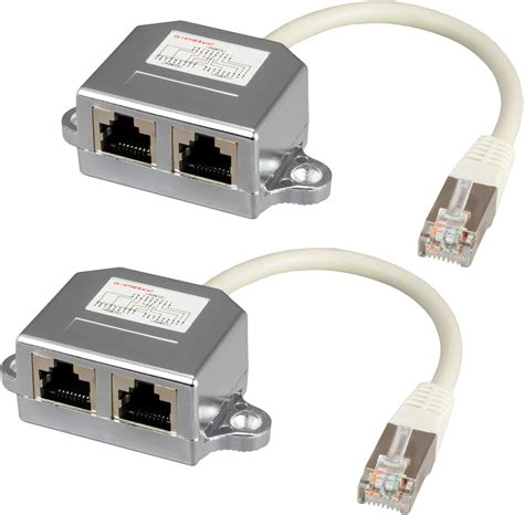 2X Netzwerk Splitter Adapter 2 gleichzeitige unabhängige