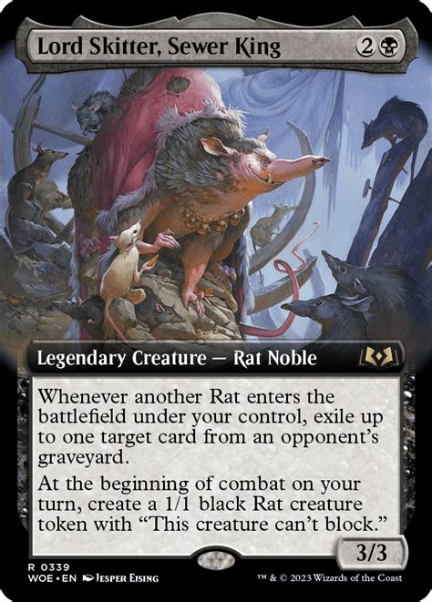 Lord Skitter Sewer King Extended Art Wilds Of Eldraine Magic