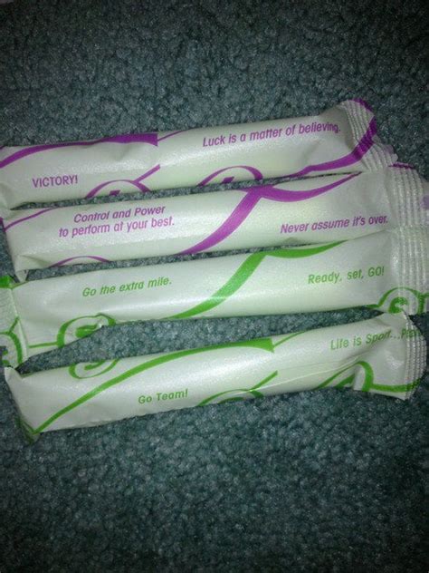 Tampons With Motivational Quotes On Them So Its Basically A Fortune Cookie For Your Vagina R