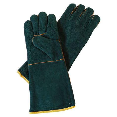 Green Leather Gloves J Gerdes Uniwear