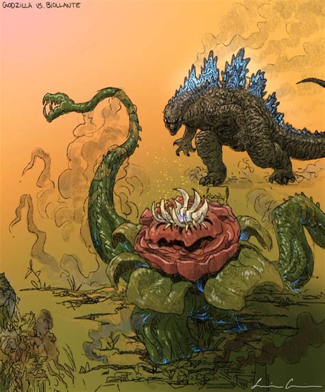 Shin KaijuArtist On Twitter Godzilla Encounters The Rose