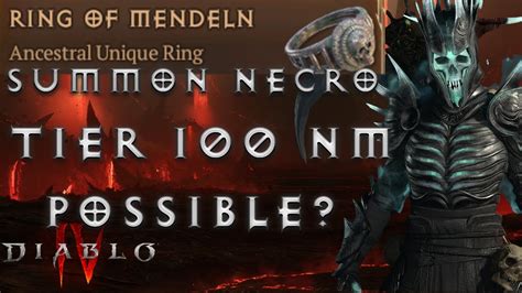 Summon Necro Tier 100 Possible Ring Of Mendeln Nightmare Dungeons