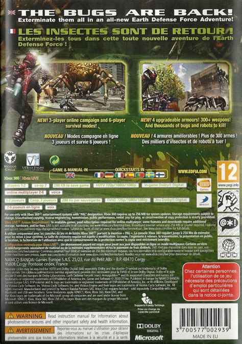 Earth Defense Force Insect Armageddon Cover Or Packaging Material