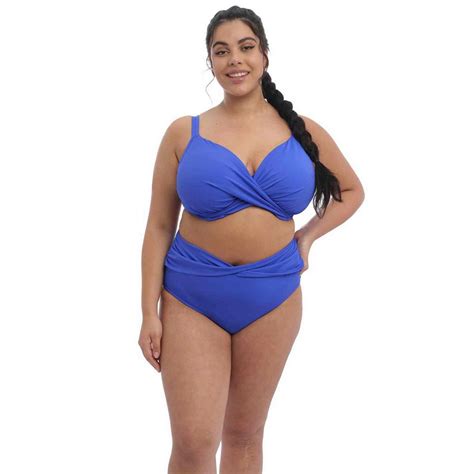 Culotte De Bain Taille Haute Bleue MAGNETIC En Nylon Elomi Bain Fitancy