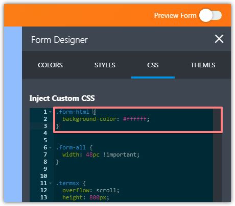 How To Change Background Color Of Text Field With Css