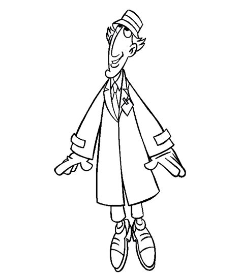 Dibujo De El Inspector Gadget Para Colorear Y Pintar 14440