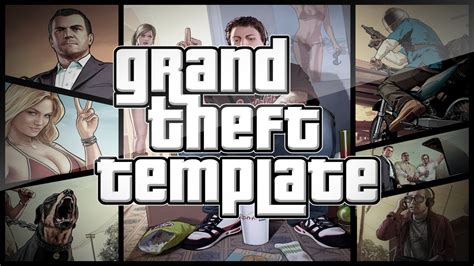 Grand Theft Auto Template And Tutorial Photoshop Youtube