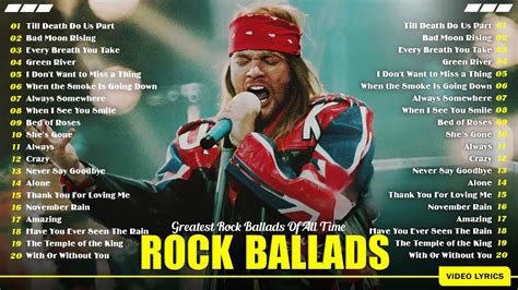 Classic Rock Ballads Popular Songs Collection Top Rock Hits From The