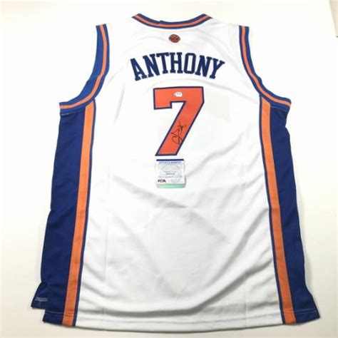 Carmelo Anthony Autographed Memorabilia Signed Photo Jersey