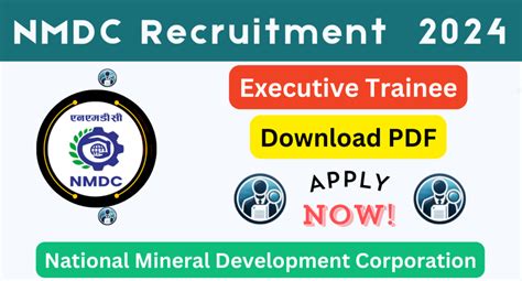 Nmdc Recruitment Executive Trainee Posts