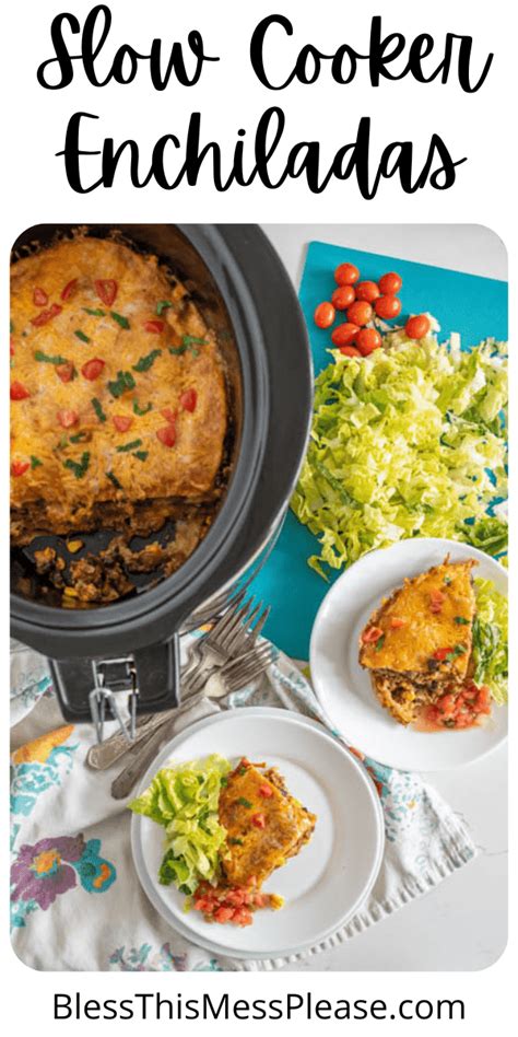 Slow Cooker Beef Enchiladas — Bless This Mess