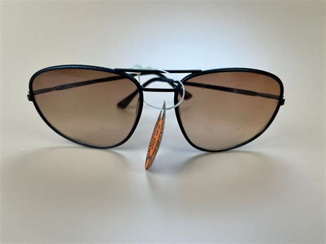 As Is Nos Deadstock 1970s Aviator Style Sunglasses Sheer Ambre Lense Boardwalk Vintage