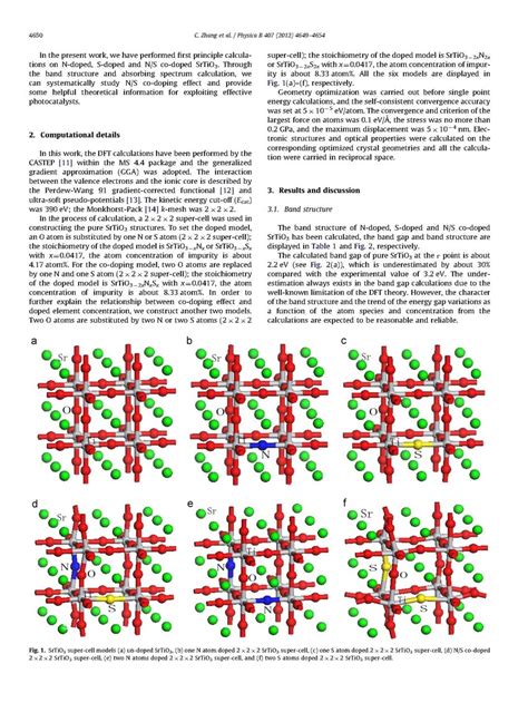 Pdf Dft Study On Electronic Structure And Optical Properties Of N