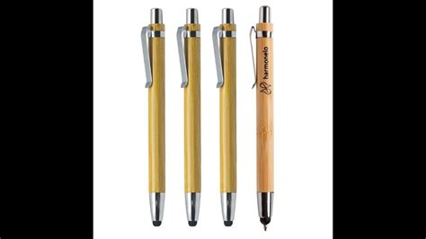 Mwp Bamboo Stylus Ballpoint Pen Youtube