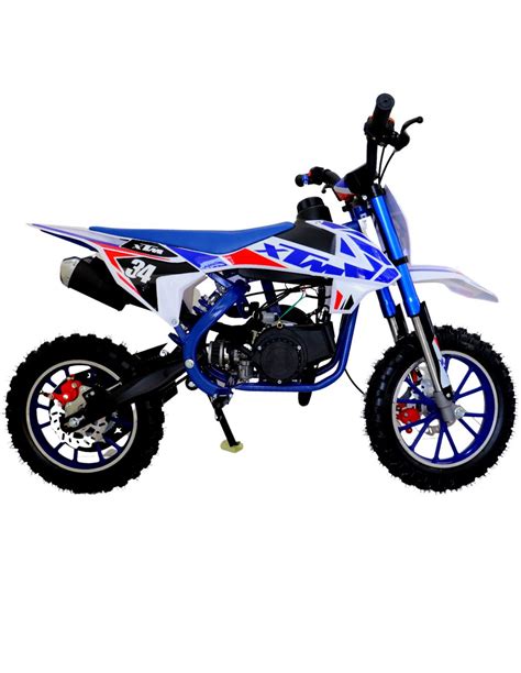 Minimoto Premium Motocross Xtm Nts Color Azul Motor Cc Off Road