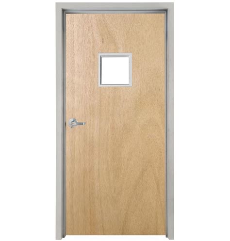 Wood Lite 36 In X 80 In Interior Right Hand Commercial Wood Door And