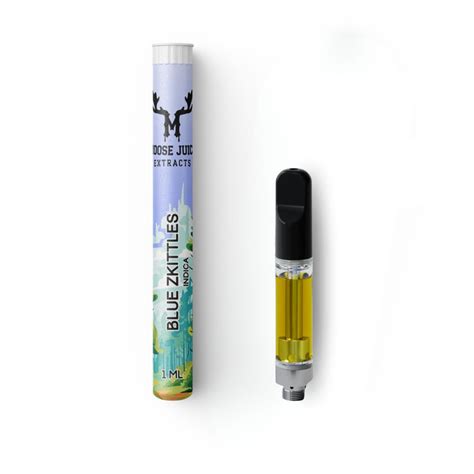 Moose Juice Extracts 1mL Cartridge Blue Zkittles THC Distillate