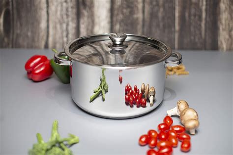 Zinel Stainless Steel Casserole Pan With Stainless Steel Lid 18cm