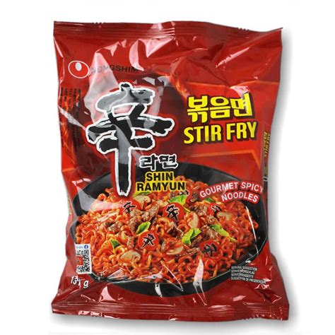 Korean Noodles Shin Ramyun Stir Fry NONGSHIM 131g Foodland