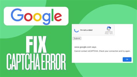 How To Fix Captcha Error In Chrome Easy Youtube