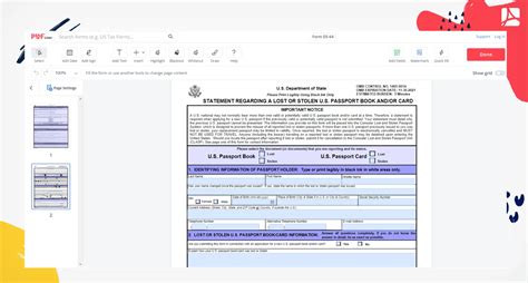 Form Ds Printable Form Ds Blank Sign Forms Online Pdfliner