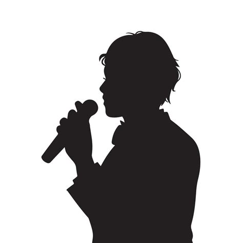 Mc Master Of Ceremony Announcer Or Singer Person Character With