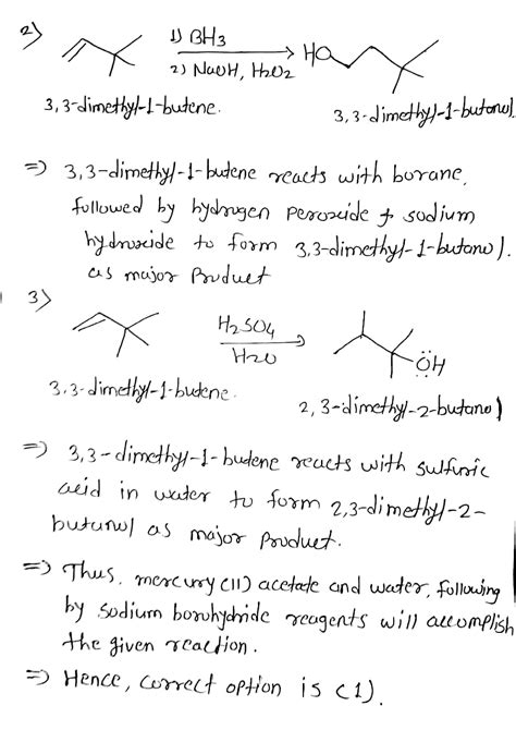 Solved Which Of The Following Sets Of Reagents Will Accomplish The