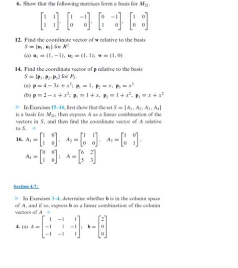 Solved In Each Part Determine Whether The Vectors Are Chegg