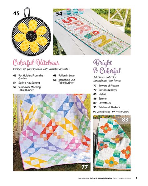 Quilter S World Magazine Bright Colorful Quilts Late Spring 2024