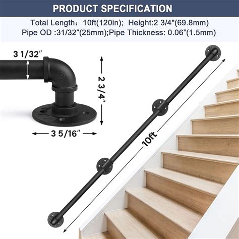 Buy Seeutek Staircase Handrails 10FT Handrails For Indoor Stairs Stair