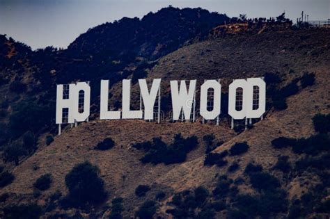 Scenic View Of The Iconic Hollywood Sign From The Griffith Observatory