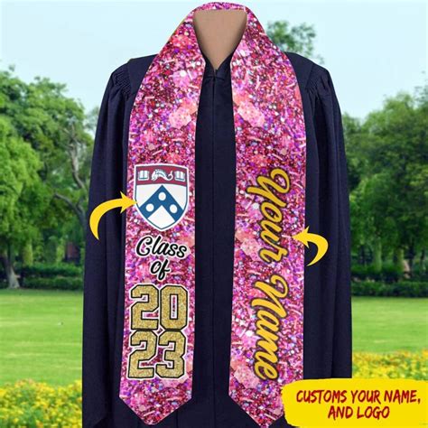 Personalized Graduation Stole Custom Graduate Stoles 72in Etsy