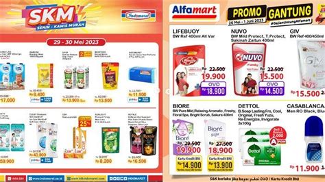 Promo Gantung Alfamart Dan Skm Indomaret Hari Ini Senin Mei