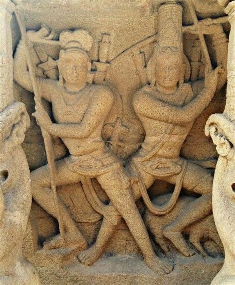 Fight Between Lord Shiva And Arjun Kailashnath Temple Pallava