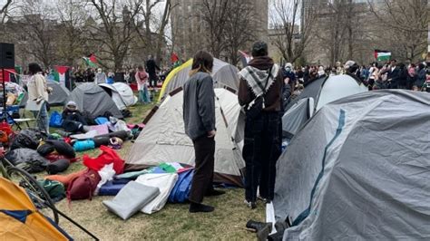 Students Set Up Indefinite Pro Palestinian Encampment At Mcgill